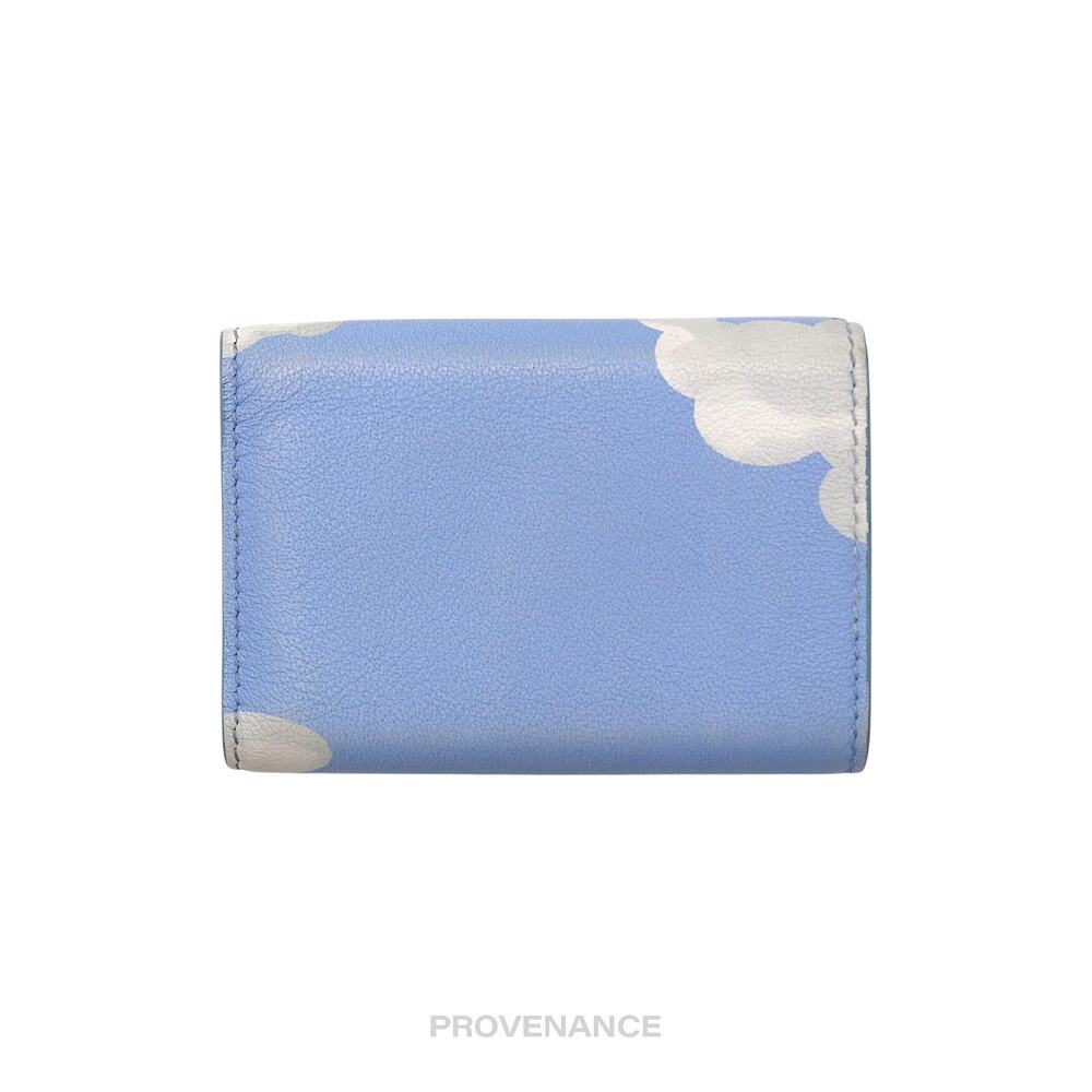 🔴 Balenciaga Papier Mini Card Wallet - Clouds Blue Leather - Picture 3 of 12